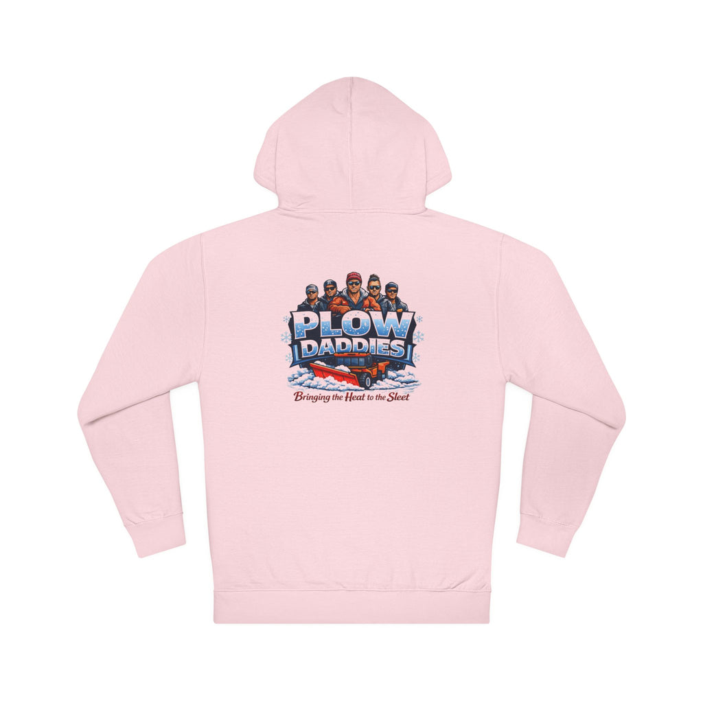 Plow Daddies Hoodie — Snow Plow Crew Graphic Hooded Sweatshirt (Bringing the Heat to the Slush)