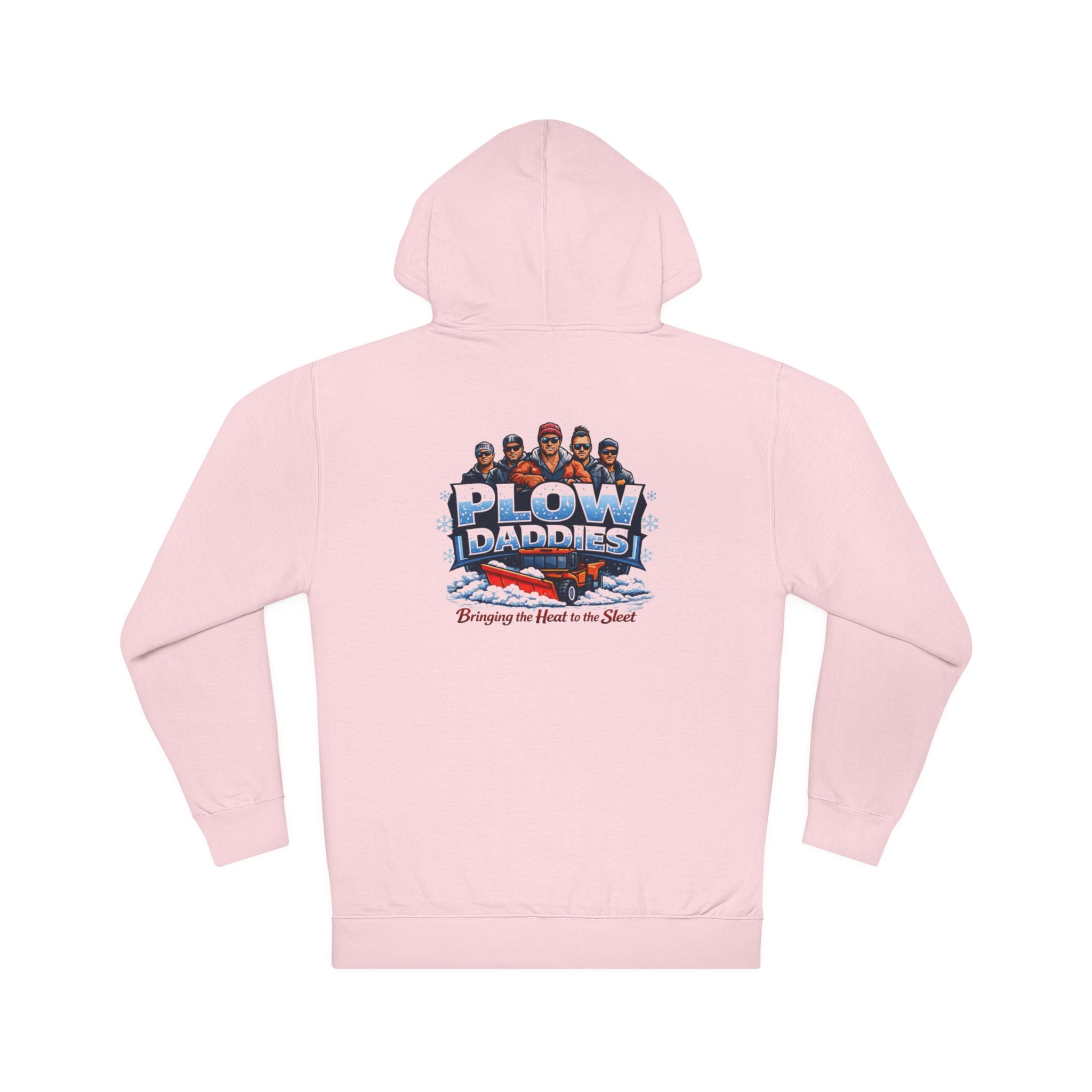 Plow Daddies Hoodie — Snow Plow Crew Graphic Hooded Sweatshirt (Bringing the Heat to the Slush)