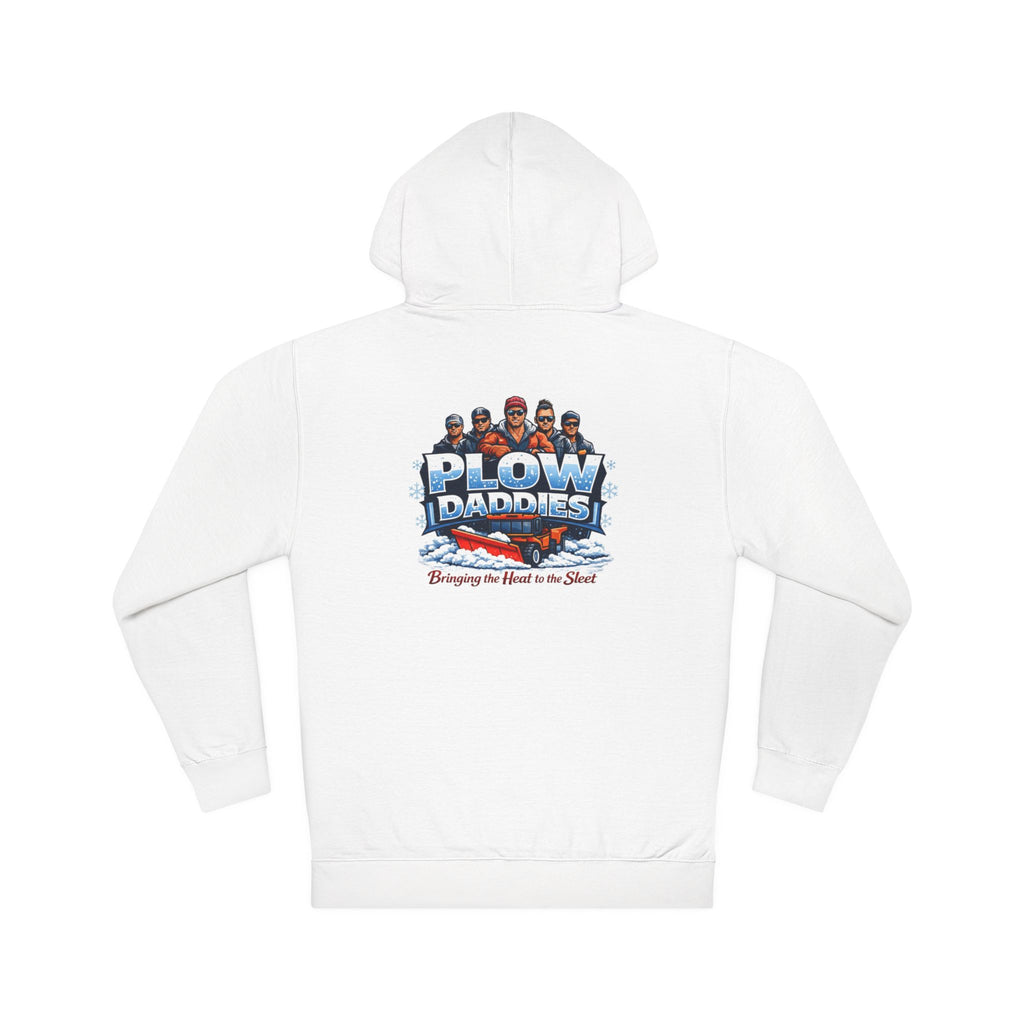 Plow Daddies Hoodie — Snow Plow Crew Graphic Hooded Sweatshirt (Bringing the Heat to the Slush)