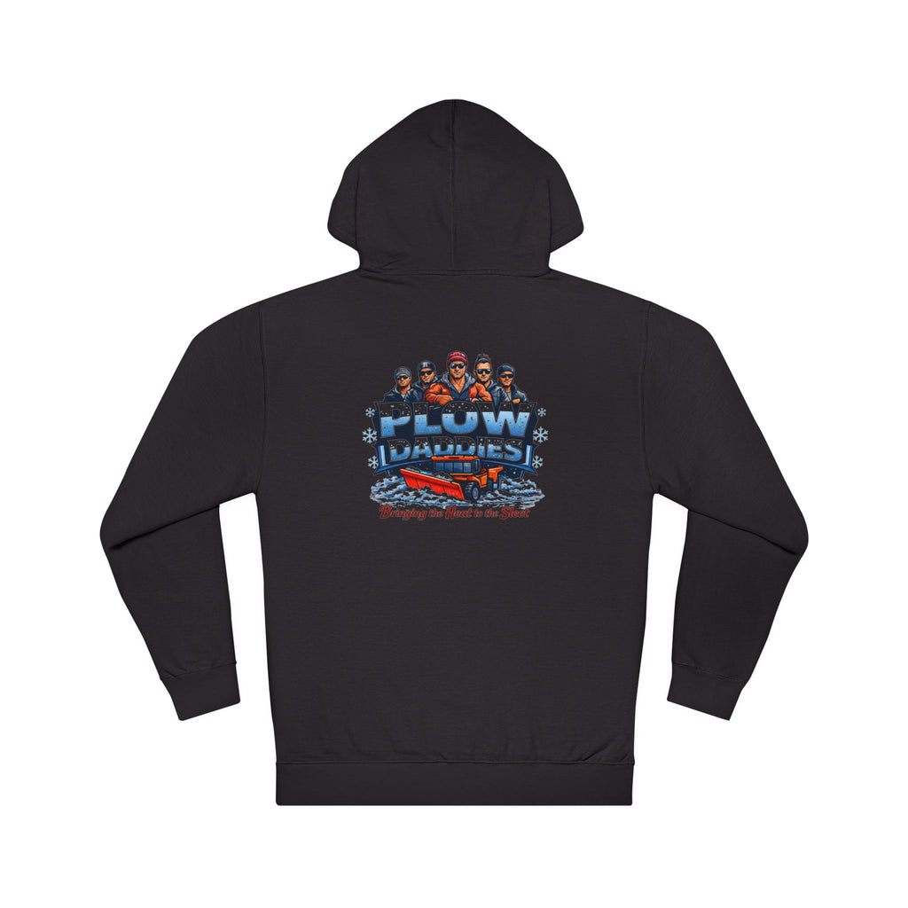 Plow Daddies Hoodie — Snow Plow Crew Graphic Hooded Sweatshirt (Bringing the Heat to the Slush)