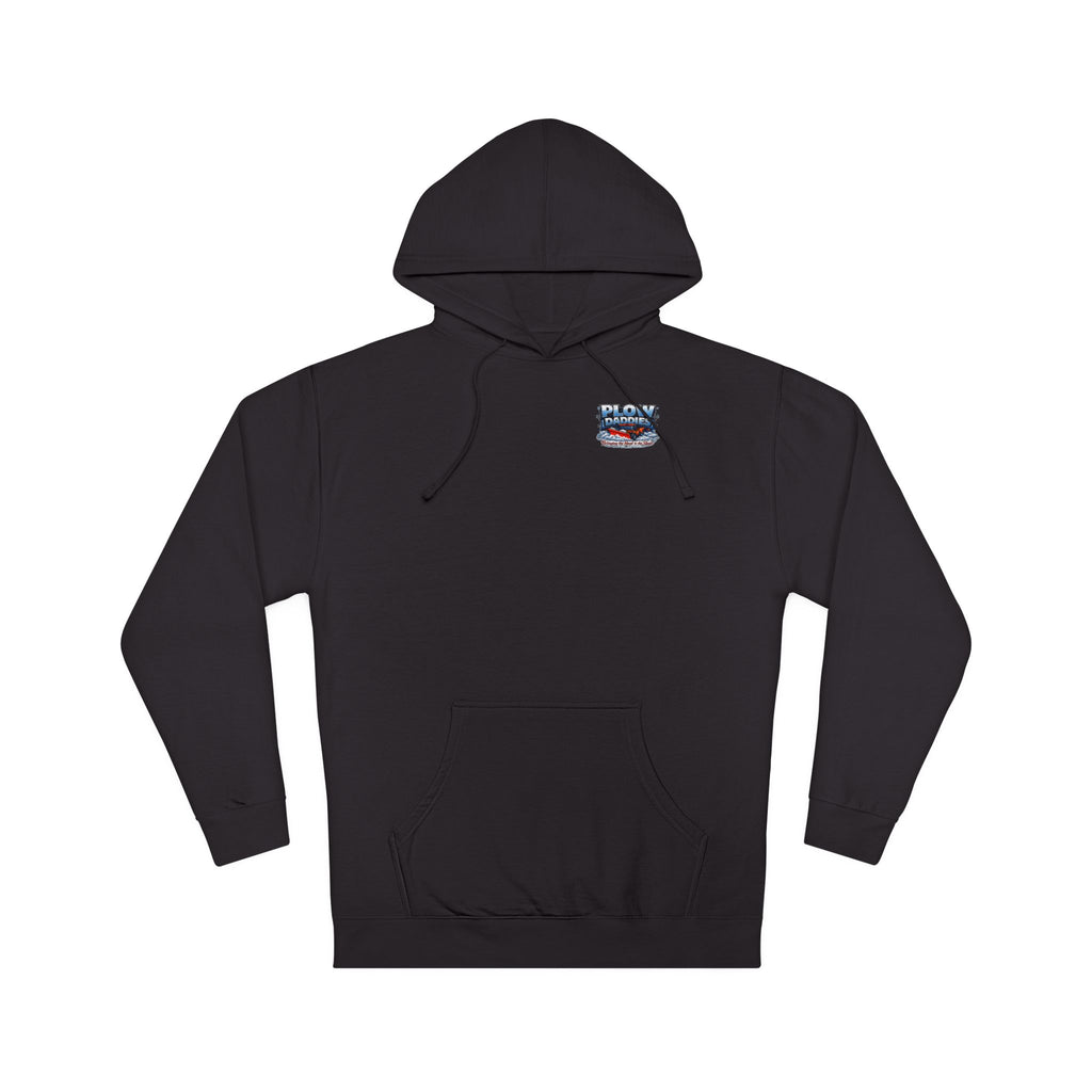 Plow Daddies Hoodie — Snow Plow Crew Graphic Hooded Sweatshirt (Bringing the Heat to the Slush)