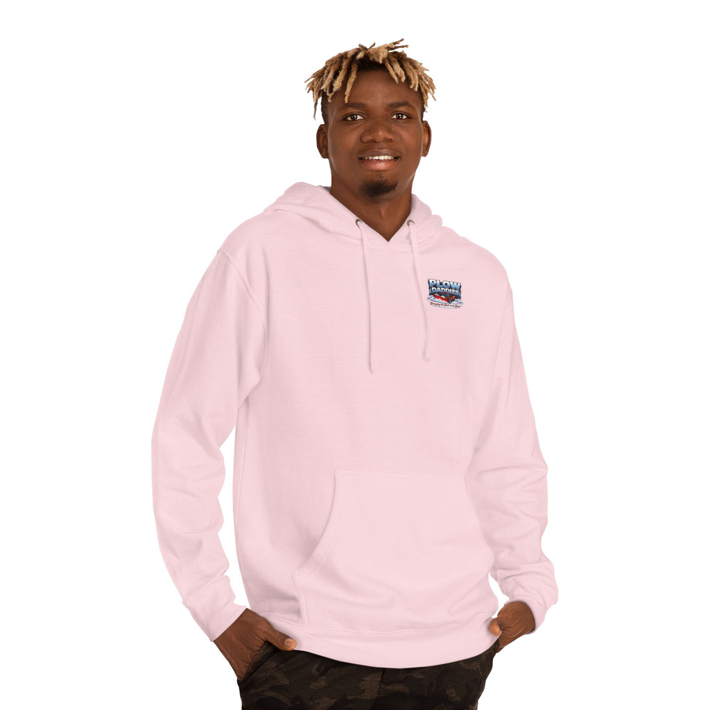 Plow Daddies Hoodie — Snow Plow Crew Graphic Hooded Sweatshirt (Bringing the Heat to the Slush)