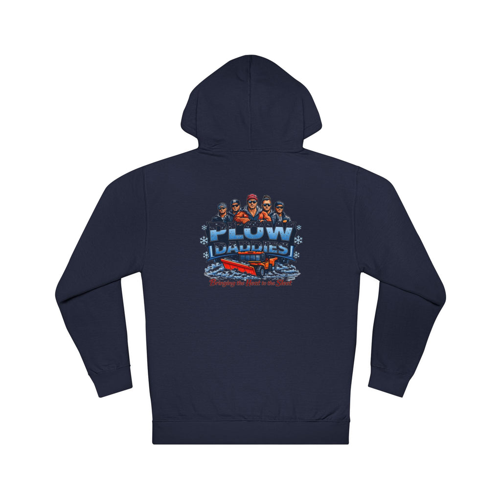 Plow Daddies Hoodie — Snow Plow Crew Graphic Hooded Sweatshirt (Bringing the Heat to the Slush)