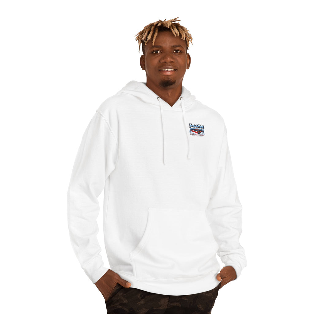 Plow Daddies Hoodie — Snow Plow Crew Graphic Hooded Sweatshirt (Bringing the Heat to the Slush)